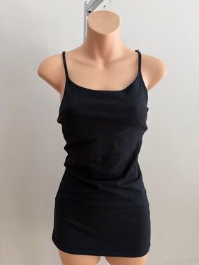 Express Best Loved Bra Cami , Black , Size XSP with adjustable spaghetti straps.